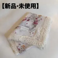 YURIENITANI ハンカチ 花柄 レース ピンク ホワイト ハンカチーフのサムネイル