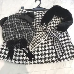 USJ ユニバ　帽子　ベレー帽　キティ　キティちゃん　ブラック