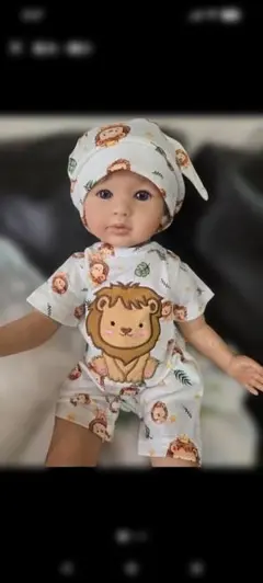 ライオン柄リボーンドールお洋服