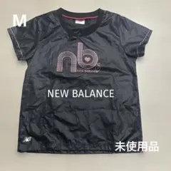未使用品 ニューバランス レディース ゴルフ 半袖 ナイロン ジャケット 黒 M