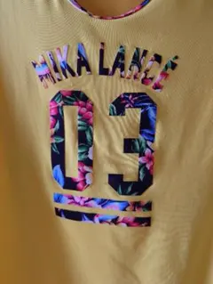 MIKA LANCE 半袖 Tシャツ イエロー 花柄のサムネイル