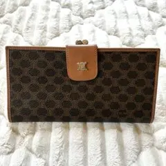 CELINE パリマカダム 二つ折り 長財布 デニム レザー ブルー系 - メルカリ