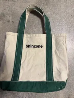 Shinzone キャンバストートバッグ グリーン