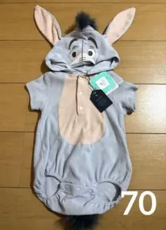 Disney くまのプーさん　イーヨー ロンパース 新品70cm コトリ