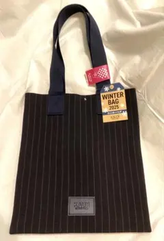 カルディ　ウィンターバッグ　新品未使用　ネイビー