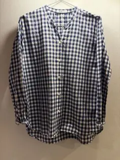 SHIPS Days ギンガムチェック長袖8分袖シャツ