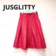 JUSGLITTY ジャスグリッティー 膝丈スカート パープル 2のサムネイル