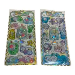 【大人気】キラキラウォーターインシール　シマエナガ　ウォーターシール　シール