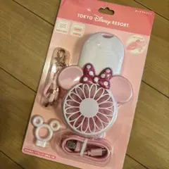 ディズニー　ミニーポータブルファン　ネックストラップ　新品　未開封
