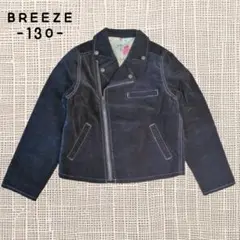 A-815〈BREEZE〉ブラック ライダースジャケット 130