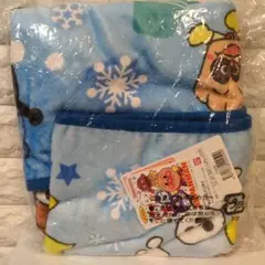 アンパンマン★ひざ掛け毛布 ブランケット★ブルー 70×100