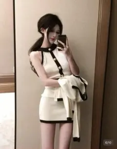 SHEIN ノースリーブ ミニワンピース
