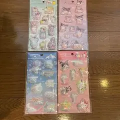 サンリオ　キラキラカプセルシール　シャカシャカシール　シナモン　キティー　クロミ