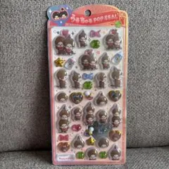 もんちっち　うるちゅるポップシール モンチッチ　ノーマル　赤　クラックス　正規品
