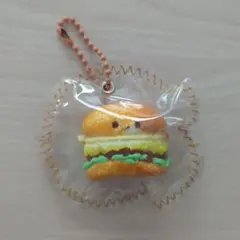 ハンバーガー　スクイーズ　キーホルダー　ボールチェーン②のサムネイル