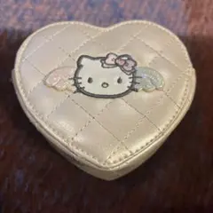 ハローキティ　エンジェル　キルティングハートコインケース　ホワイト