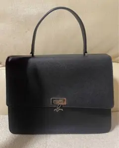 ☆美品　Agnes b 2Way ハンドバッグ ブラック　ストラップ付き