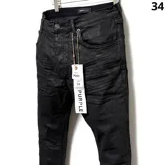 新品 PURPLE BRAND P001 コーティングスキニーデニム 34