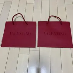 VALENTINO 赤 ショップ袋 2枚セットのサムネイル