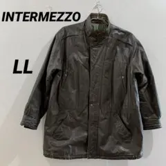 INTERMEZZO レザージャケット 本革 楓 ブラウン ヴィンテージ