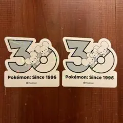 ポケモン 30周年記念 ステッカー イッカネズミ ワッカネズミ 3枚セット