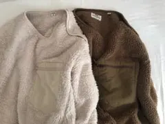 【2枚セット】UNIQLO ファーリーフリースプルオーバー