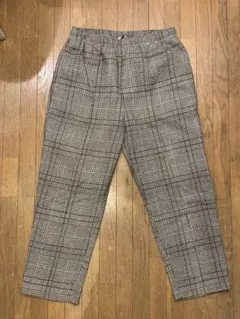ジャーナルスタンダード　チェック柄　タックパンツ