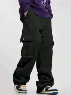 Unisex Black カーゴパンツ