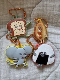 パンどろぼう　ラバーキーホルダー4個セット