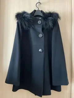 美品！＊ 組曲のファー付きコート ＊ サイズ2