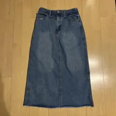earth music&ecology ロングスカート Mサイズ デニムブルー