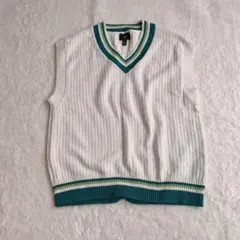 H&M リラックスフィット Vネックベスト スクールカジュアル Sのサムネイル