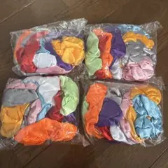 サテン風ヘアアクセサリー 4パックセット