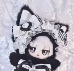 ぬい服 ちびぐるみ10cm 可愛いレースリボンお姫様猫 キャンディ猫着せ替え服