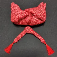 3 七五三　髪飾り　かのこ　ちんころ 2点セット　日本髪　赤色