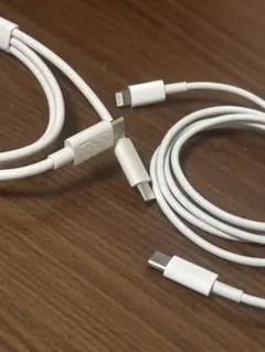 【2本セット】iPhone純正ライトニングケーブル1m Type-Cケーブル