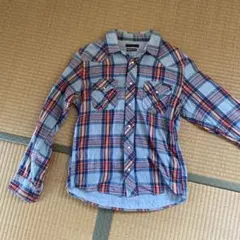 BLUE BLUE チェック柄 長袖シャツ