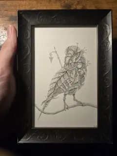 プランツパンク/スチームパンク/絵画/アート/原画/セキセイインコのサムネイル