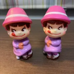 ペコちゃん　ソフビ人形　笛付き　昭和レトロ　レアのサムネイル