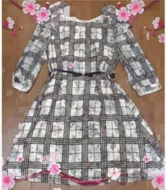 Misch Masch チェック柄ワンピース 長袖