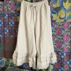 SM2 ★裾レースペチパンツ★ベージュ（纏め買い割引）