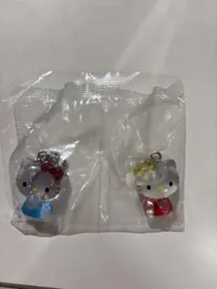 ハローキティ クリアマスコット 2個セット