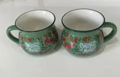 クリスマスマーケット マグカップ 2個セット