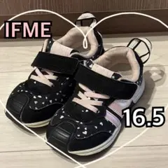 IFME イフミー ハート ピンク ブラック キッズスニーカー 女の子 16.5のサムネイル
