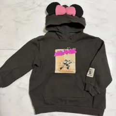 H&M ZARA kids ミニーちゃん　パーカーワンピース　トレーナー　110