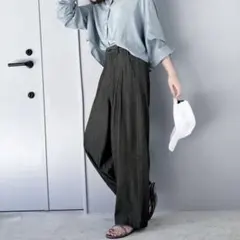 クラシカルエルフ JaVa 綿100%ハイウエストコットンタックパンツ
