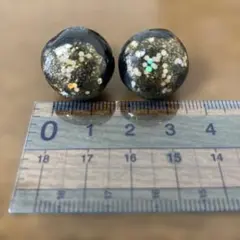 和風イヤリング　焼き物