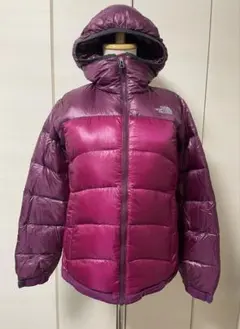 海外限定】 ノースフェイス レッド マウンテンダウン レディース 90L 