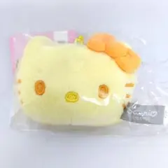 韓国　サンリオ　公式商品　ハローキティ　フェイス　キーホルダー　イエロー
