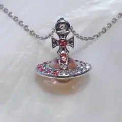 ピンク】Vivienne Westwood オーブネックレス スモールオーブ